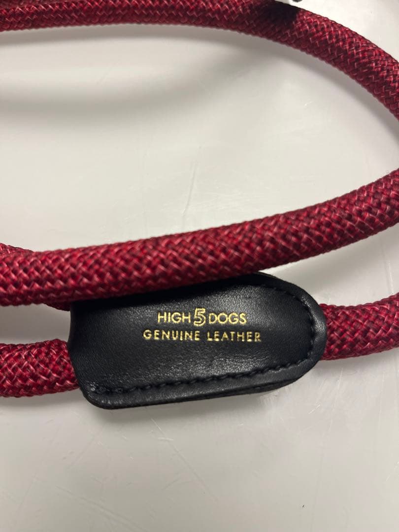 HIGH 5 DOGS ハンズフリーリーシュ　13㎜(Black Red)