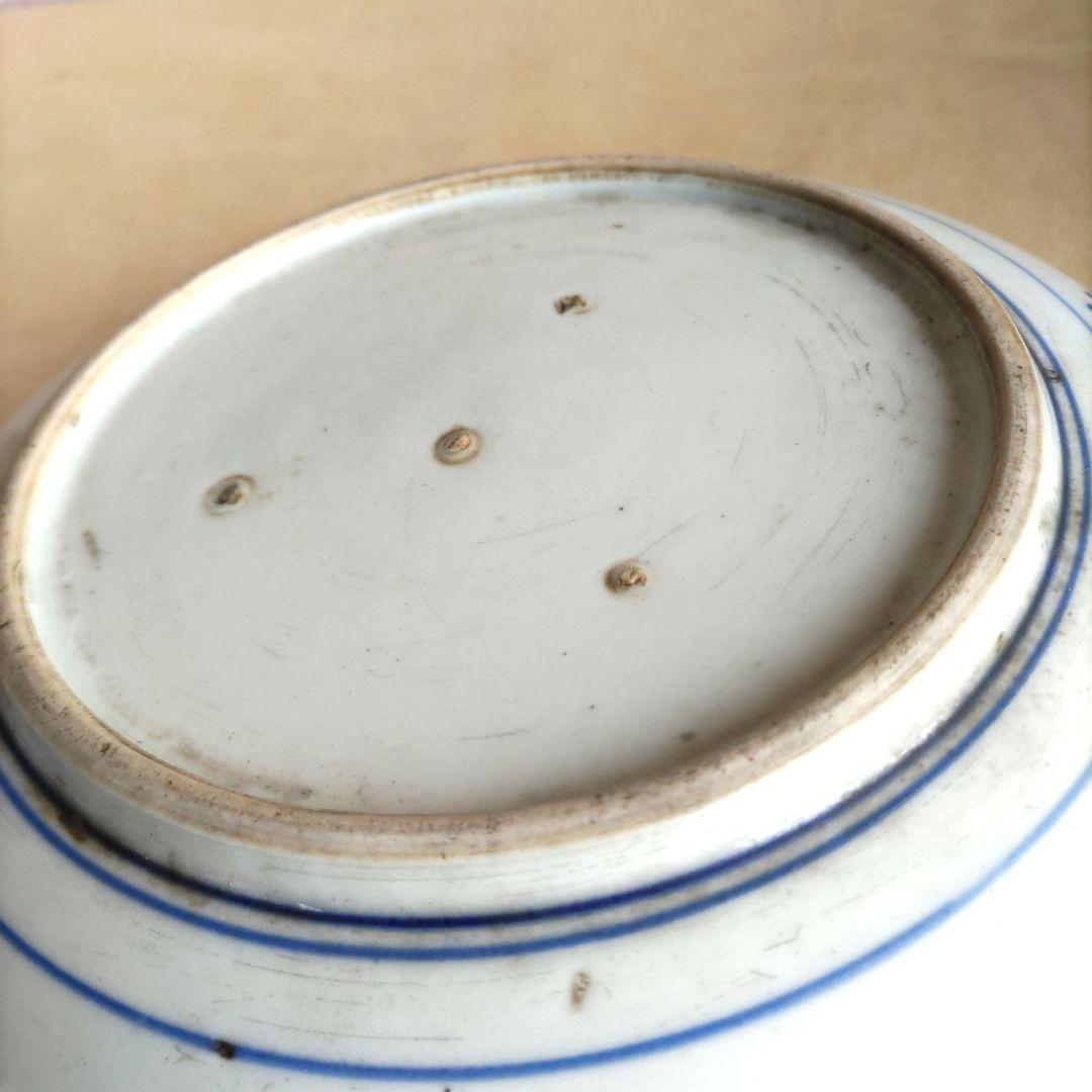 古伊万里　なまず図　皿　D538