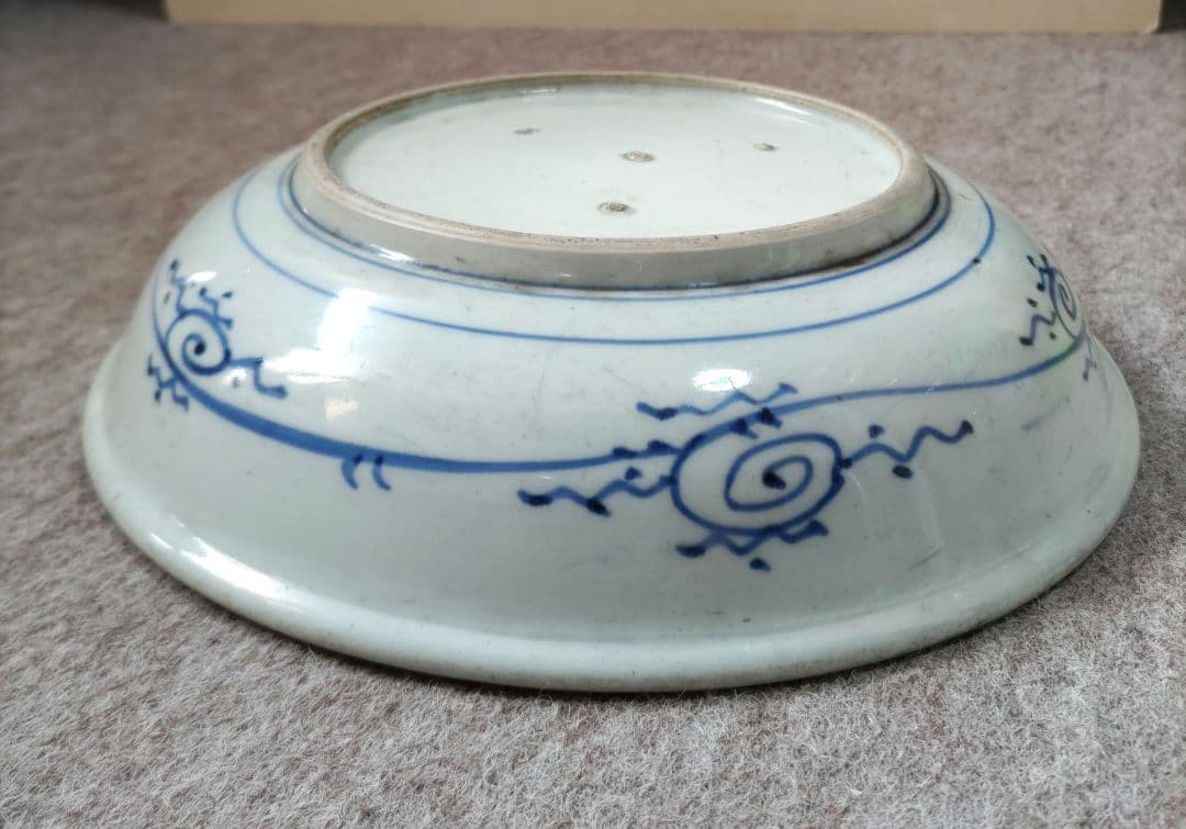 古伊万里　なまず図　皿　D538