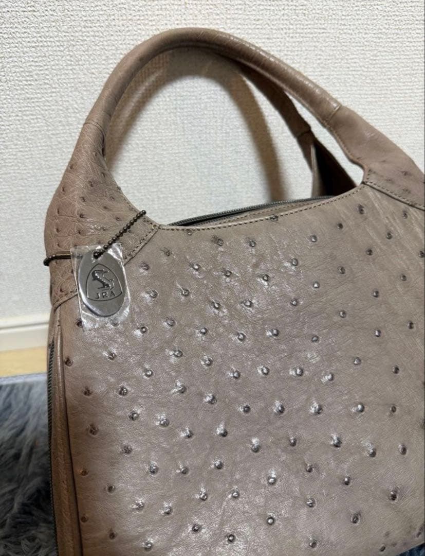 新品　保証書付き　JRA オーストリッチ　エキゾチックレザー　ハンドバック