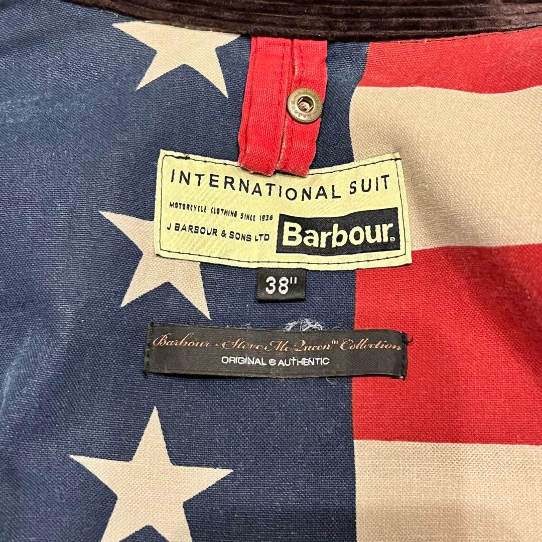 BARBOURバブアー／インターナショナル／限定モデル／38サイズ／ベルト付き
