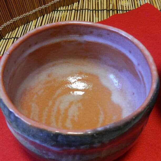 赤楽茶碗　鉄絵唐津　二碗