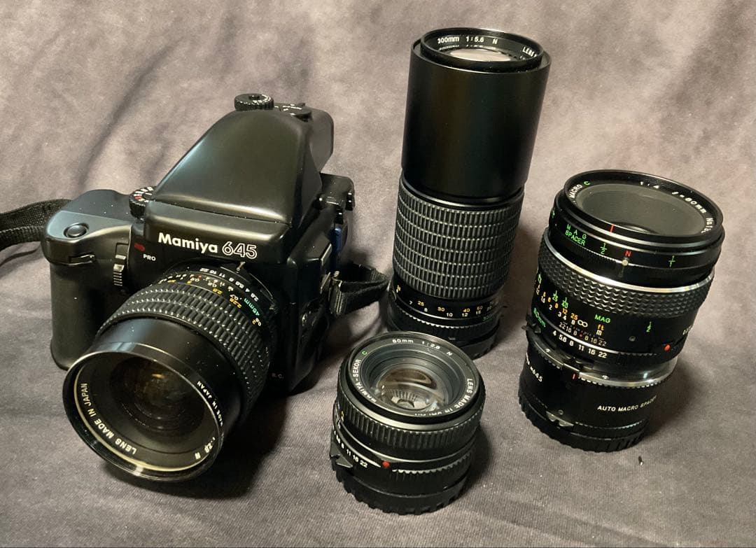 Mamiya 645 pro フィルムカメラ レンズ4本セット