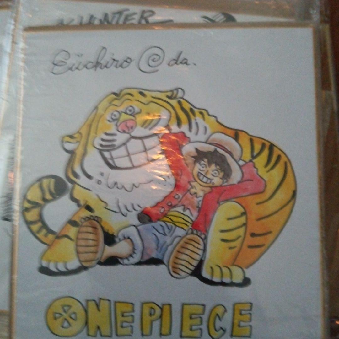 ONE PIECE イラスト　尾田栄一郎　直筆サイン入り