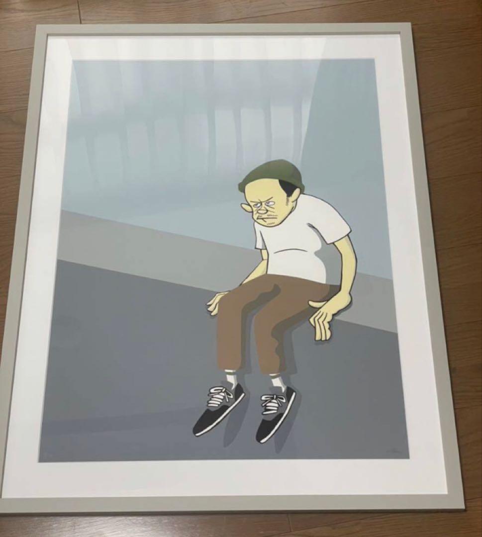 【額装済】YUSUKE HANAI「Untitled」シルクスクリーン/花井祐介