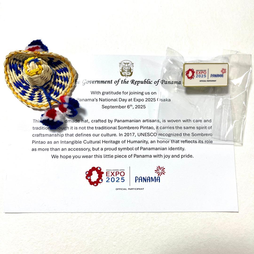 激レア非売品　大阪万博 2025 パナマ館 ナショナルDAY限定 ピンバッジ