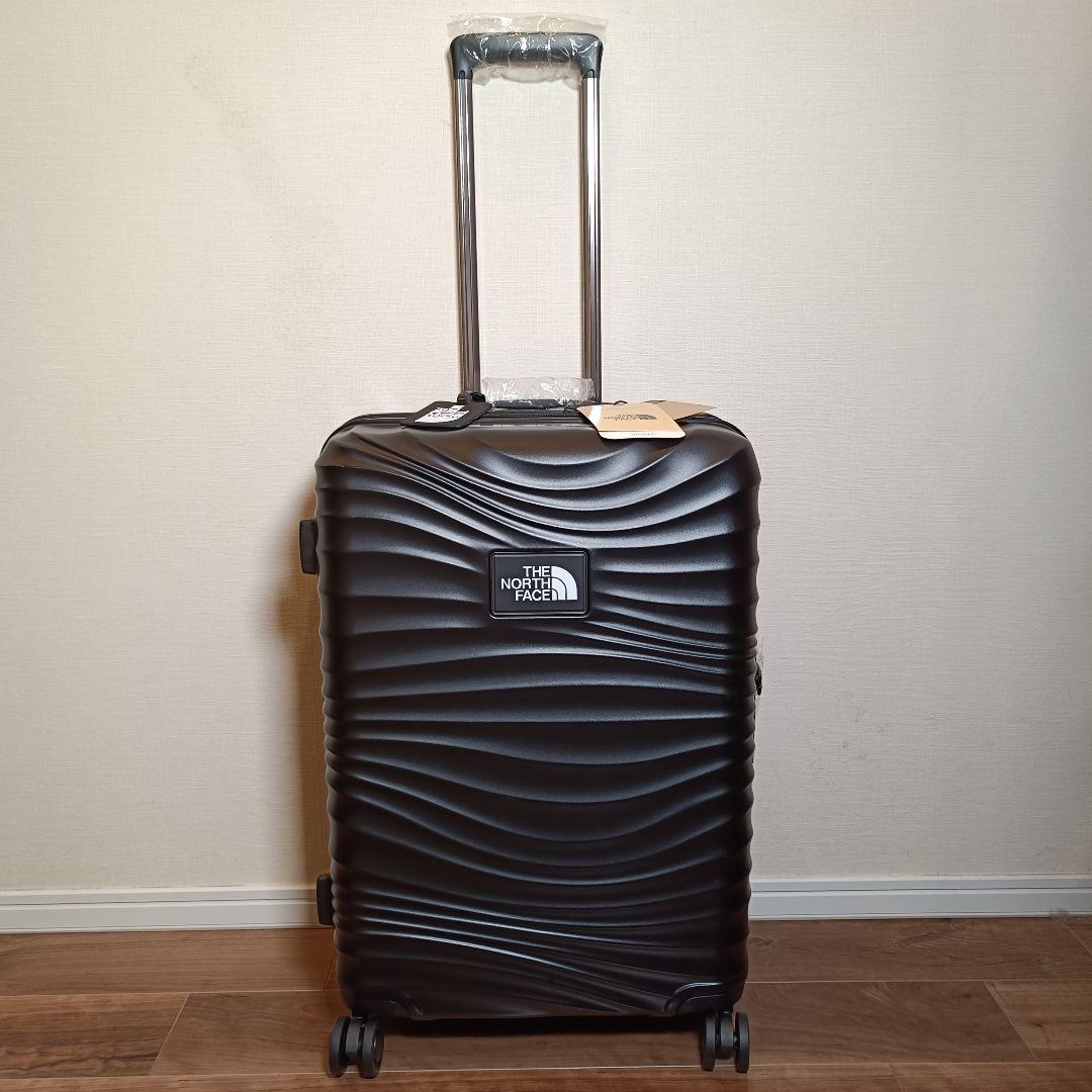THE NORTH FACE ブラック キャリーケース 波状デザイン 収納多数