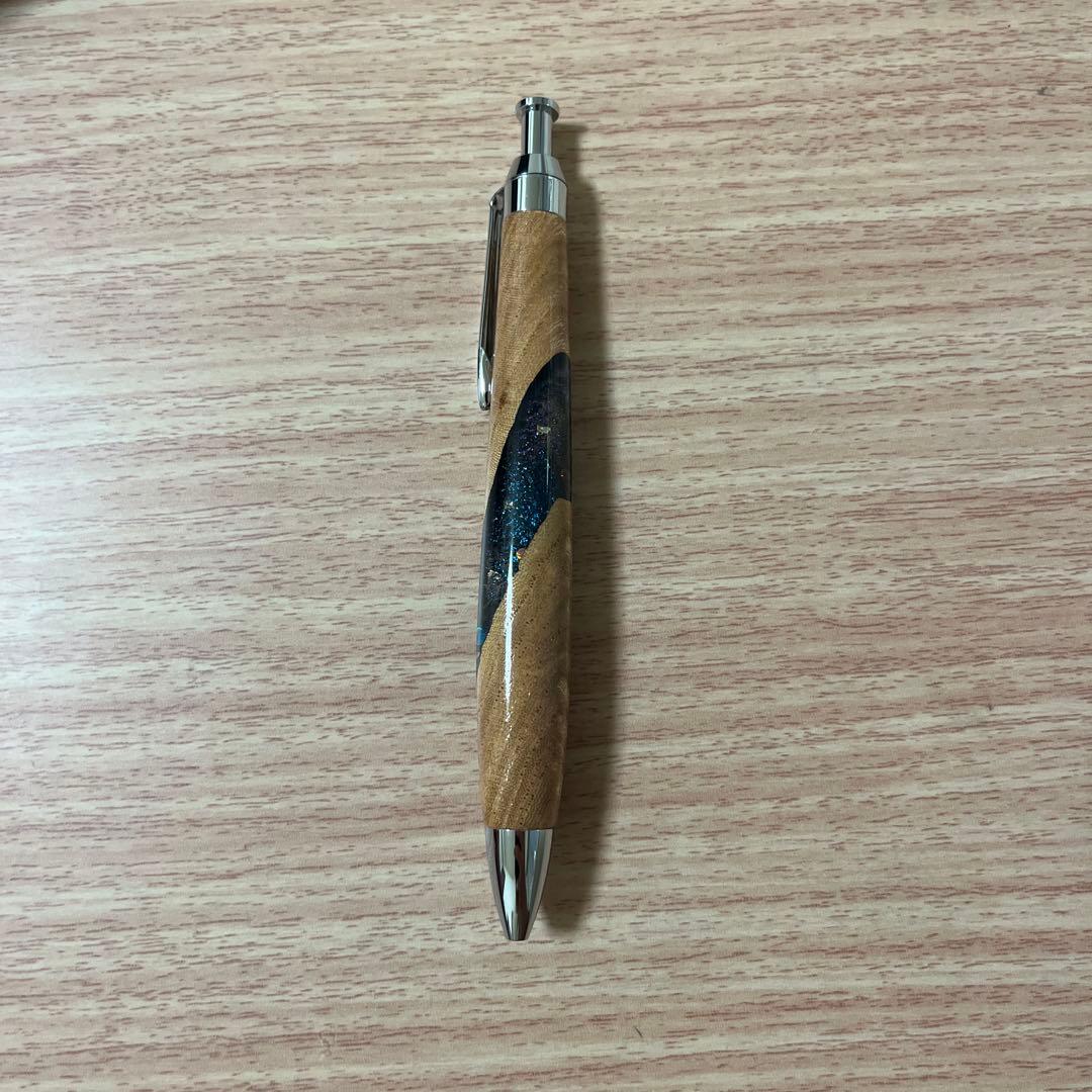 Steef & Co. 伊勢神宮欅リバーペン「彼方」　ボールペン　木軸ペン
