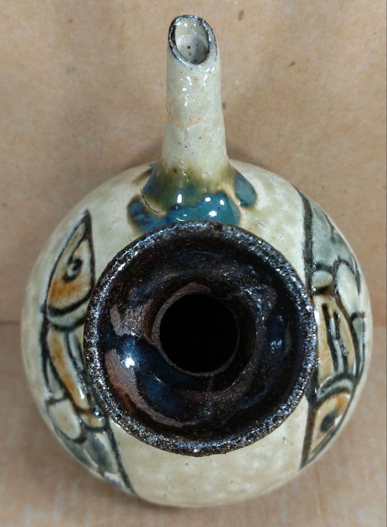 【本物保証】金城次郎 カラカラ 共箱 栞 壺屋焼 壷屋焼 人間国宝 美品