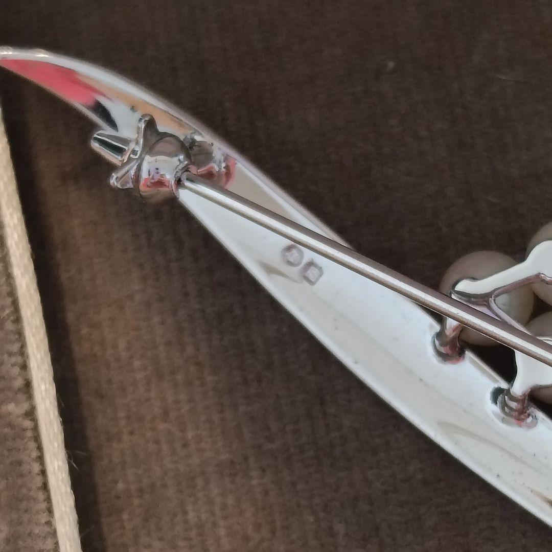 ミキモト　パール　ブローチ ベビーパール　大振り　SV