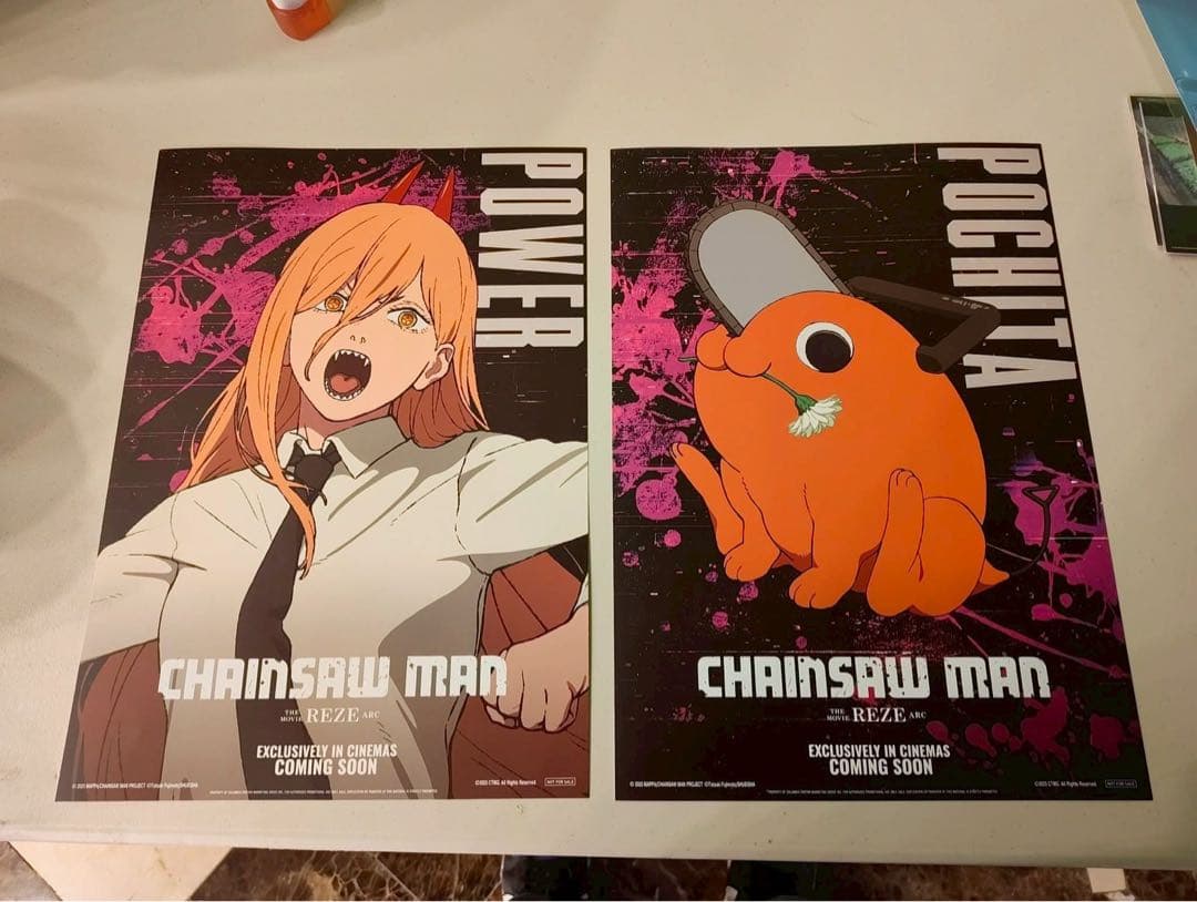 台湾限定 特典 レゼ 特殊加工特大ポスターセット