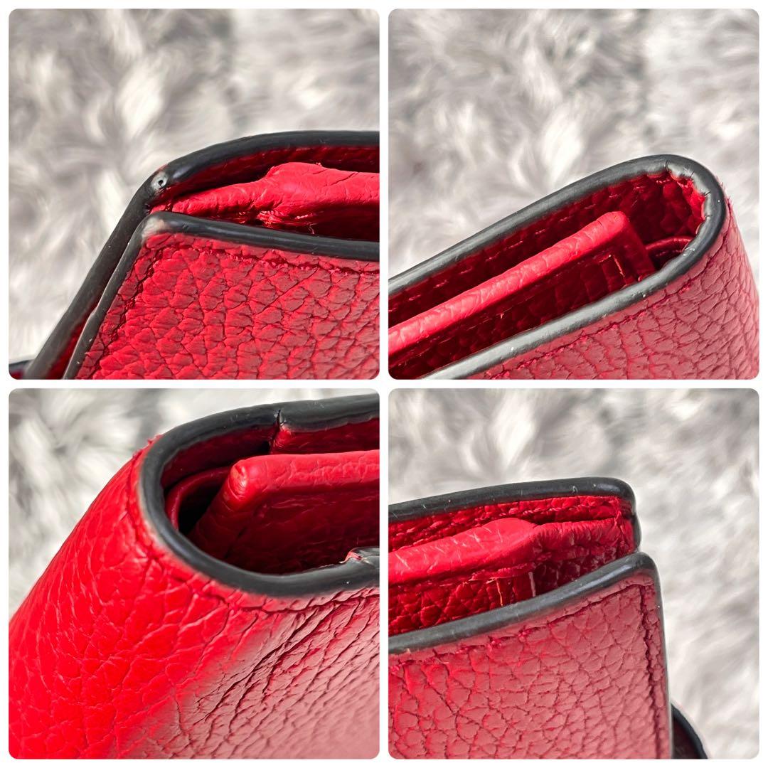 極美品✨GUCCI 折り財布　札入れ　カードケース　インターロッキング　シボ革