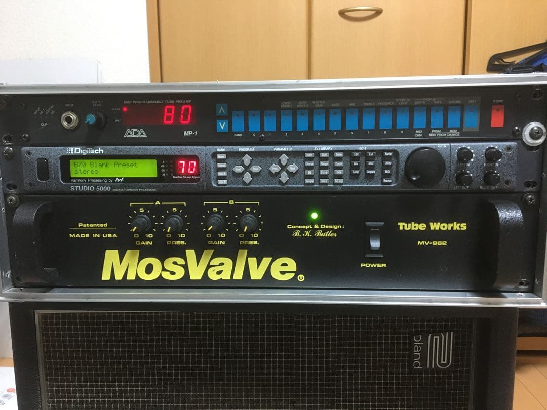 ADA MP1&5ハーモナイザー&パワーアンプMIDIペダルのセット