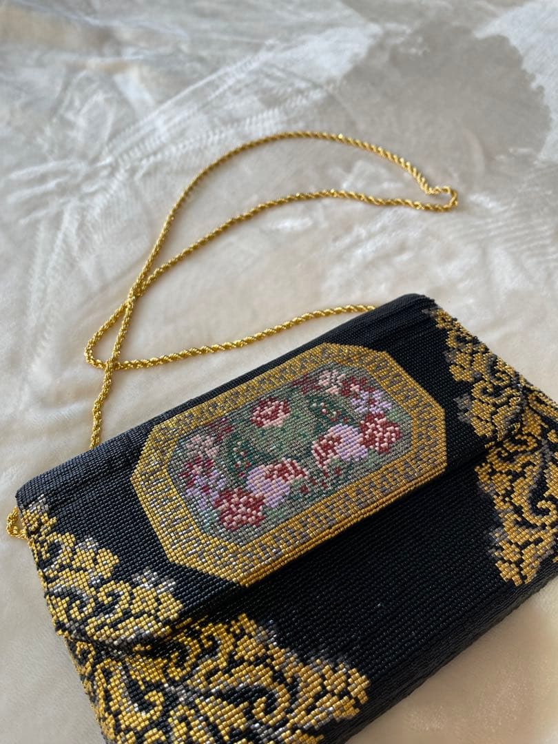 TOWANNY トワニー　ビーズ織り　パーティーバッグ