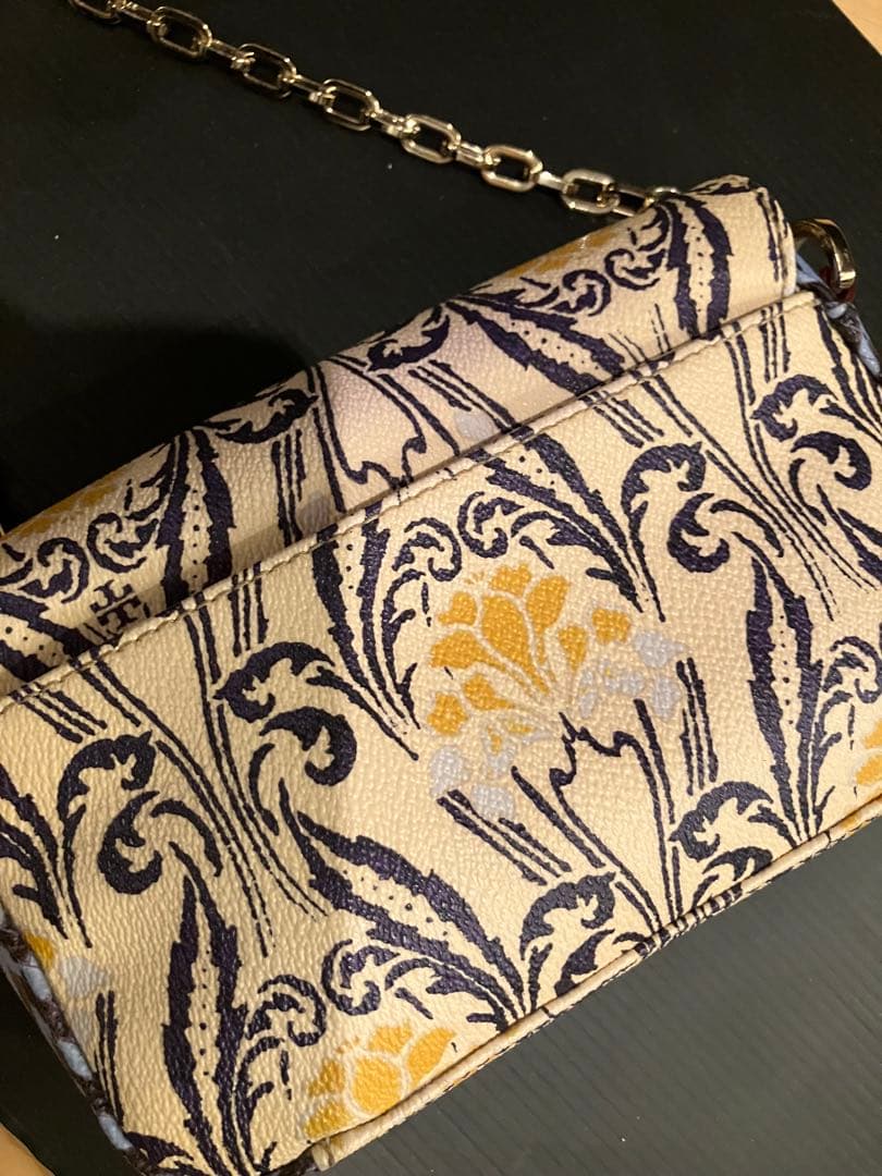 ＊トリーバーチ Tory Burch 花柄チェーン付ショルダーバッグ＊