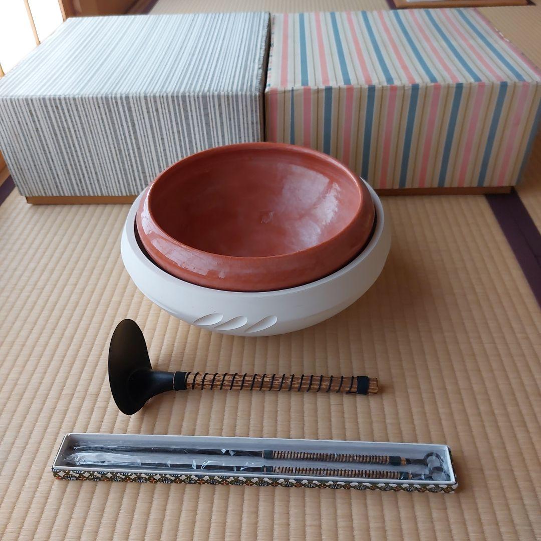 茶道具　七事式　　半田炮烙　　　　　　　焙烙　巴半田　筋半田