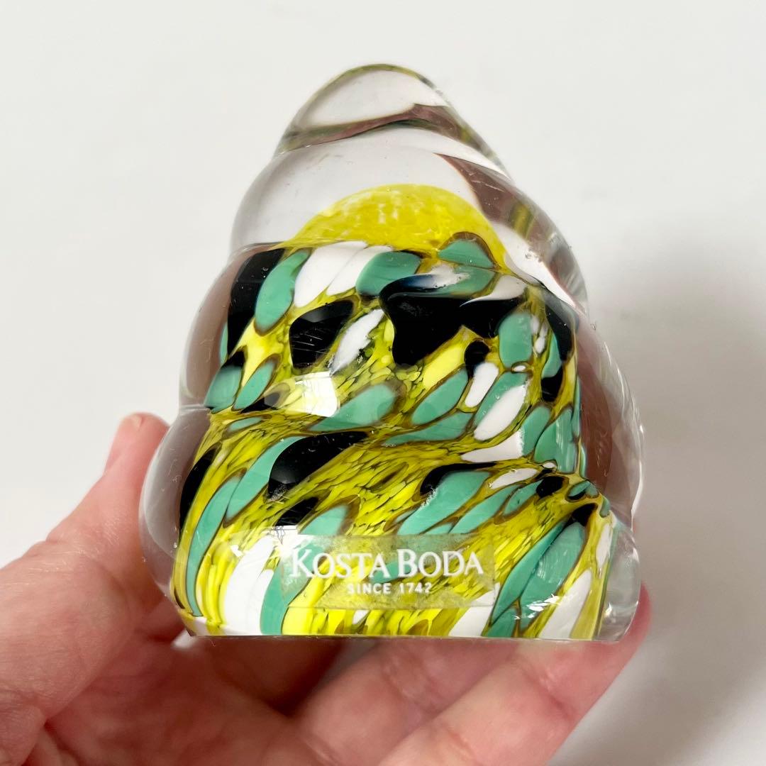 KOSTA BODA コスタボダ　ガラス　オブジェ　ペーパーウェイト　置物