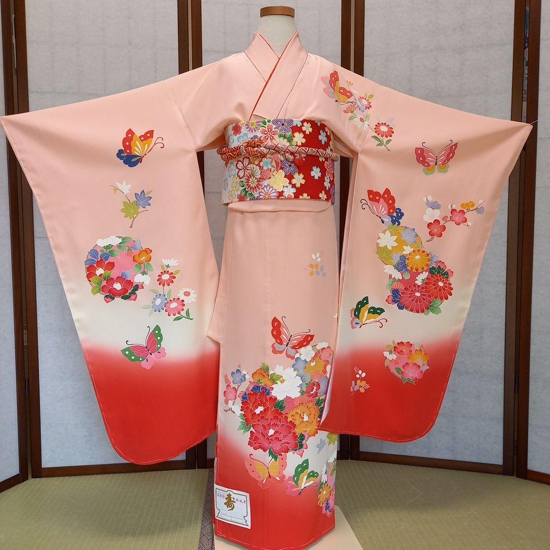 七五三　七才女物　正絹着物，長襦袢仕立て上がり　新品未使用品