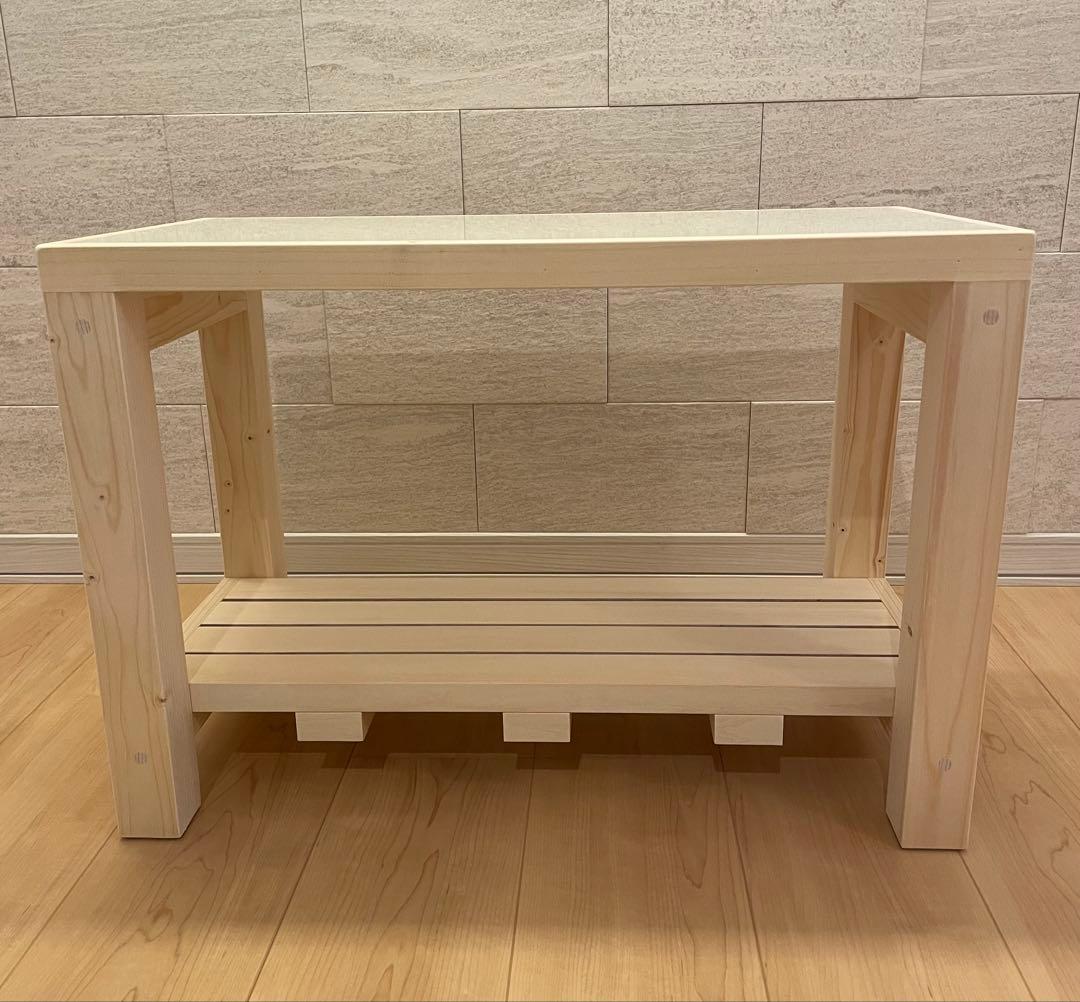 ハンドメイド　ディスプレイ台　飾り棚　ティッシュケース