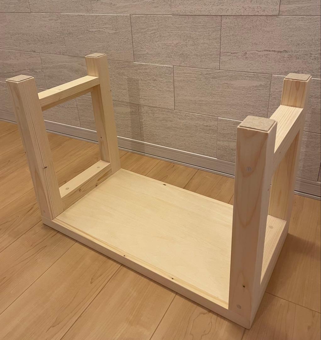 ハンドメイド　ディスプレイ台　飾り棚　ティッシュケース