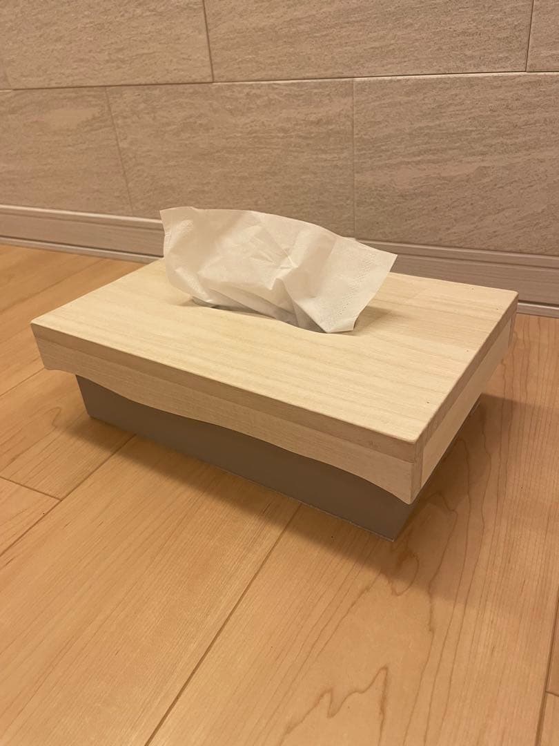 ハンドメイド　ディスプレイ台　飾り棚　ティッシュケース