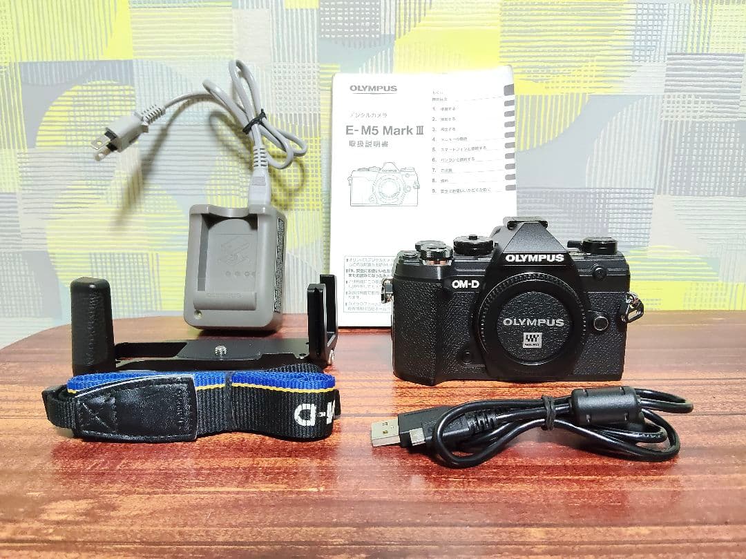 美品　OLYMPUS OM-D E-M5 Mark III ハンドグリップ付