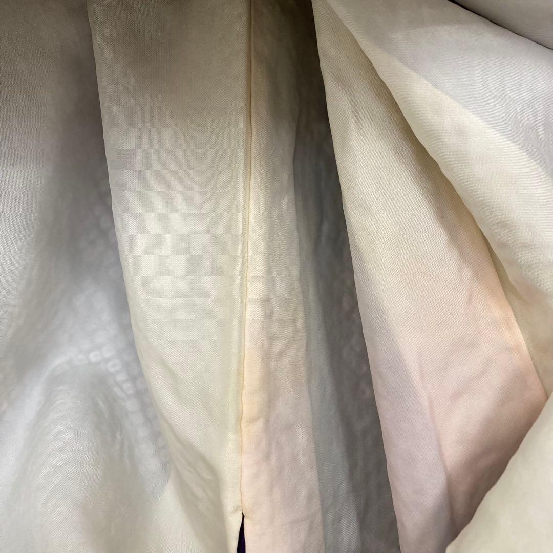 たべたいこ様 振袖 総絞り 鹿子絞り 紫単色 裄68 素敵なデザインT-5076