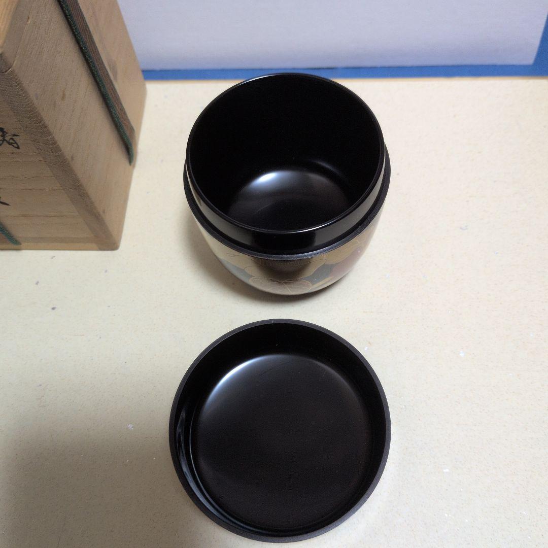 中棗、寒椿蒔絵、梨地朱金入、ふく8番