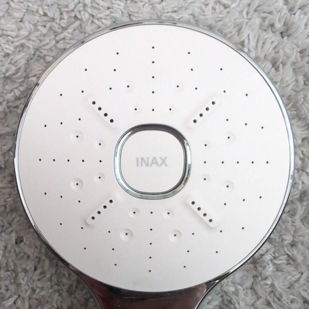 【美品】INAX シャワーヘッド シルバー ホワイト SMS-1807