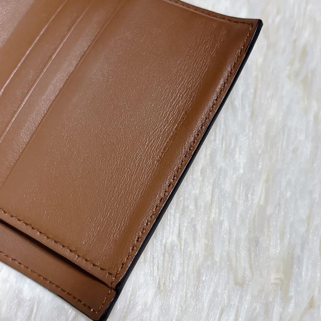 美品✨CELINE トリオンフ スモールフラップウォレット 三つ折り ブラウン