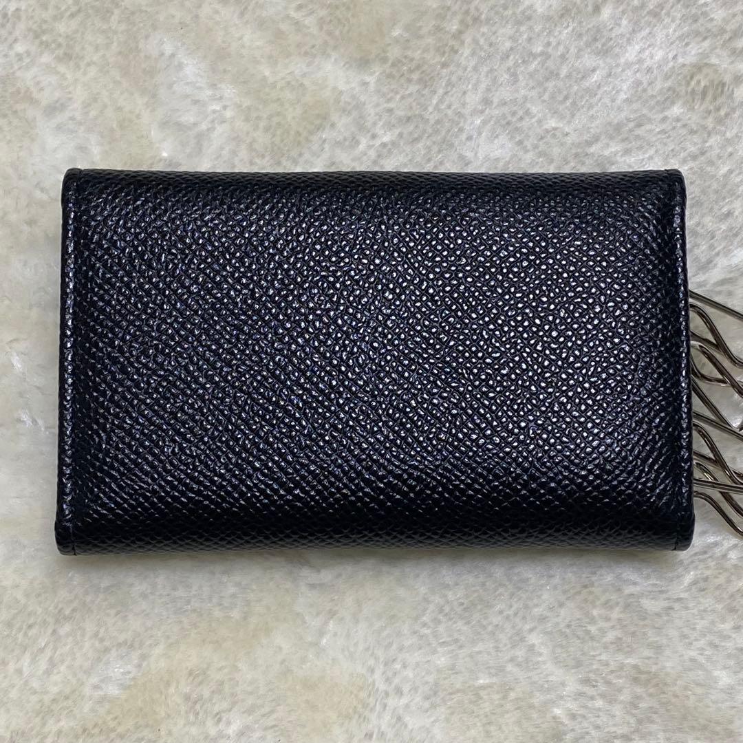 付属品完備❗️新品未使用✨ブルガリ6連キーケース　ビーゼロワン　黒ブラック　レザー