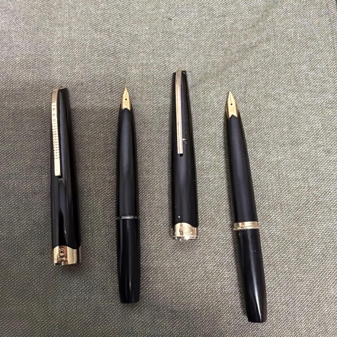 プラチナ 万年筆 まとめ売り ペン先 22金 18金　2本セット