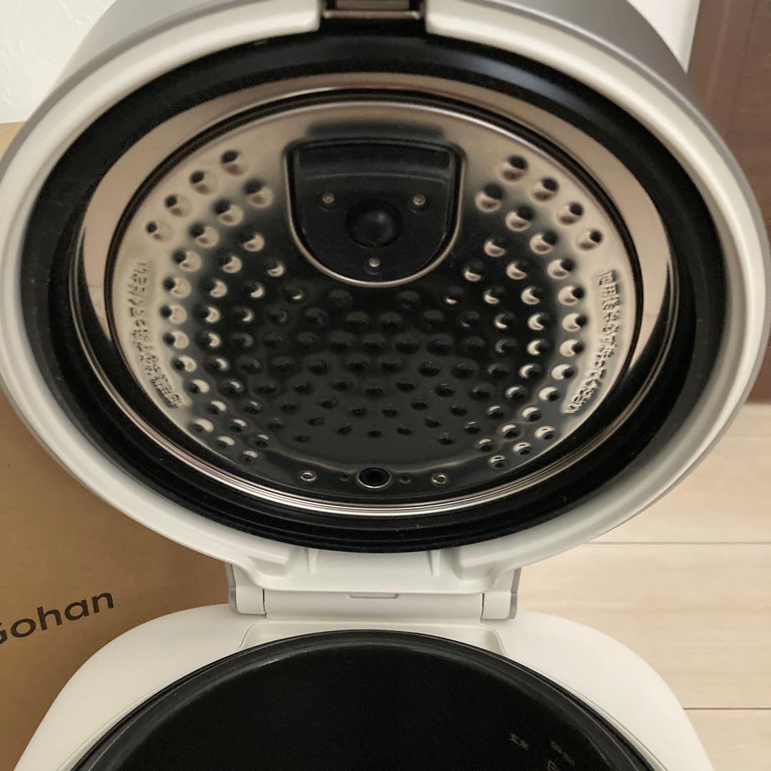 バルミューダー　炊飯器　ホワイト　保証書付