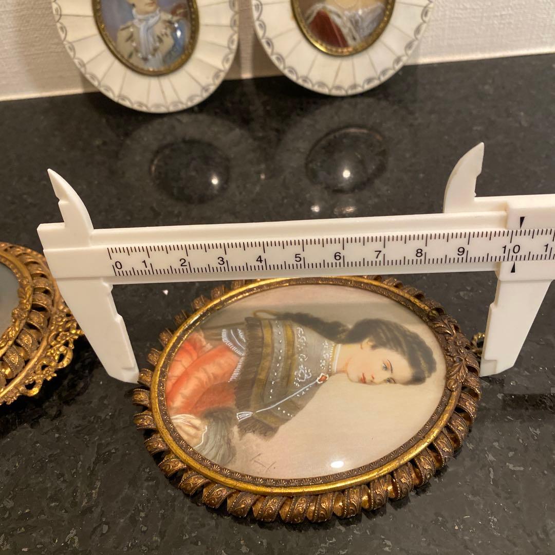 【蔵出し♡海外】人物画 ミニチュア　4作