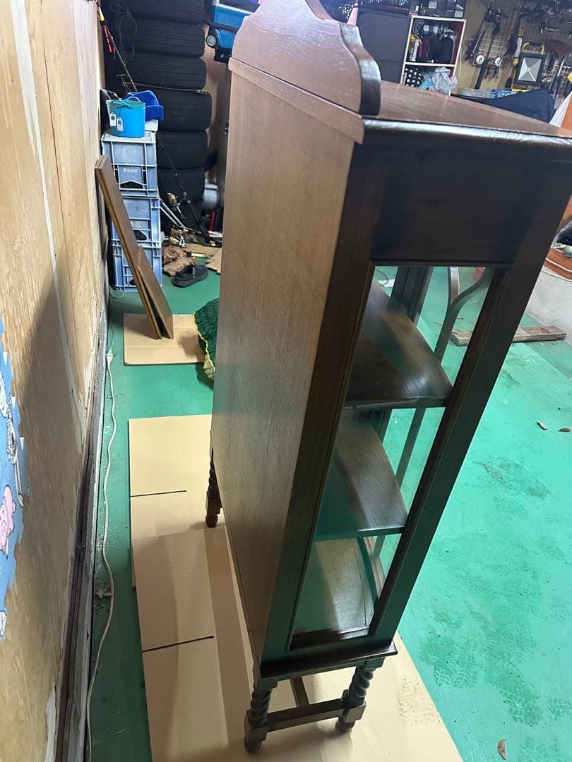 く*み様 木製ガラス扉キャビネット