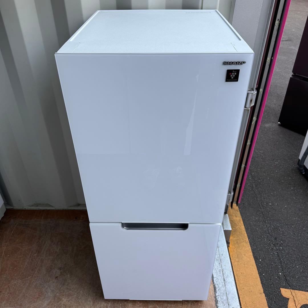 C7102★2022年製美品★シャープ　冷蔵庫　ガラス扉　右.左開き　洗濯機