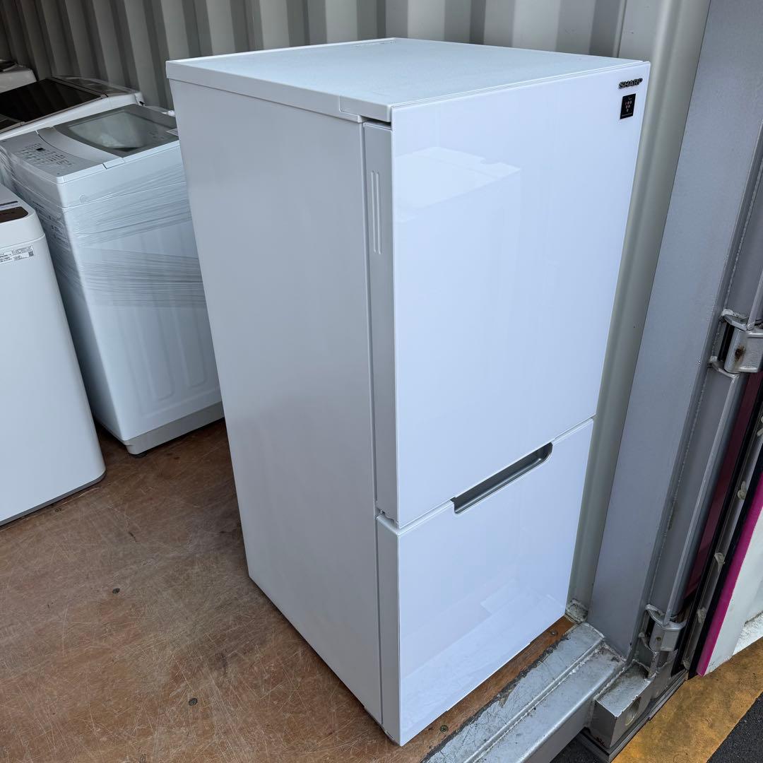 C7102★2022年製美品★シャープ　冷蔵庫　ガラス扉　右.左開き　洗濯機