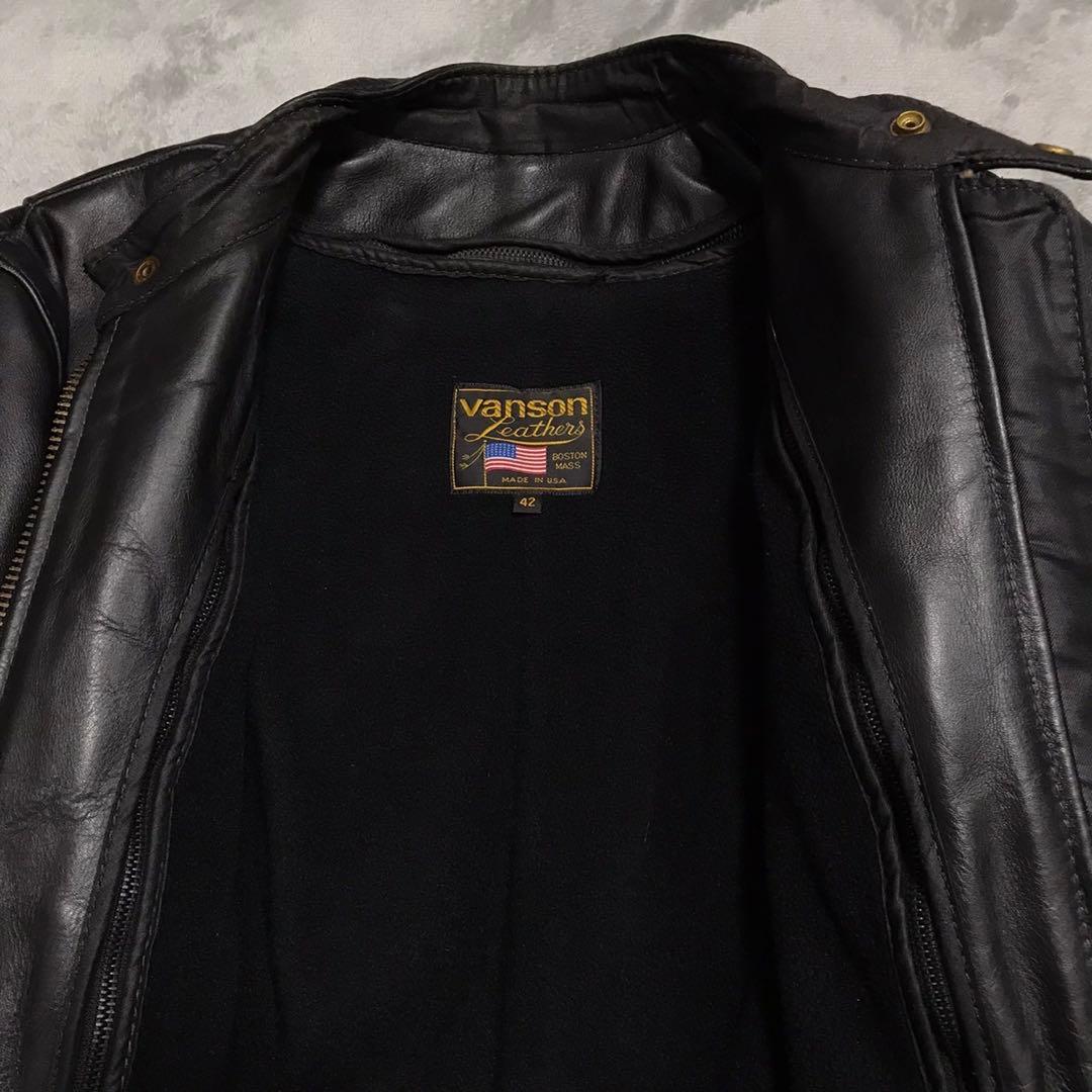 VANSON バンソン シングルライダースレザージャケット　タイプB USA製