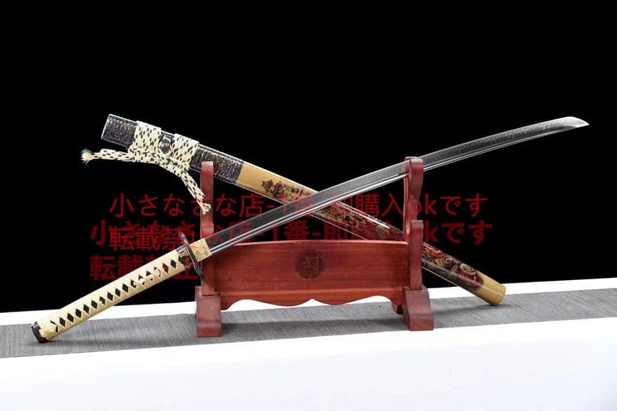 鎏金銀セットT 10覆土焼刃『風雲決』武具　刀装具　日本刀　模造刀 居合刀