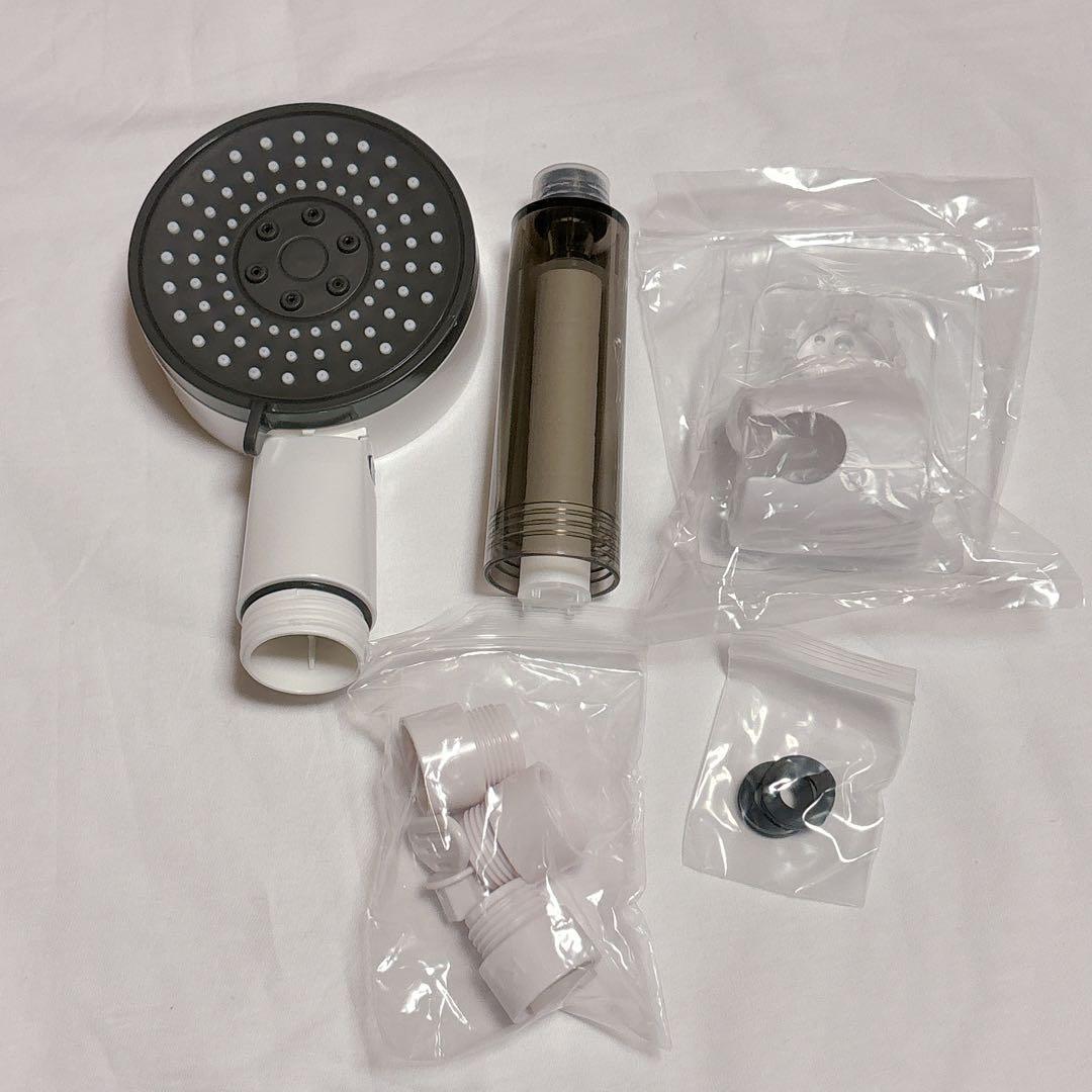 シャワーヘッド 手元止水 浄水カートリッジ 多種吐水モード 節水 取付簡単