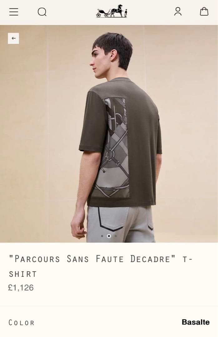 エルメス　メンズ　半袖　Tシャツ　完璧なコース　シルク　コットン　カシミヤ　新品