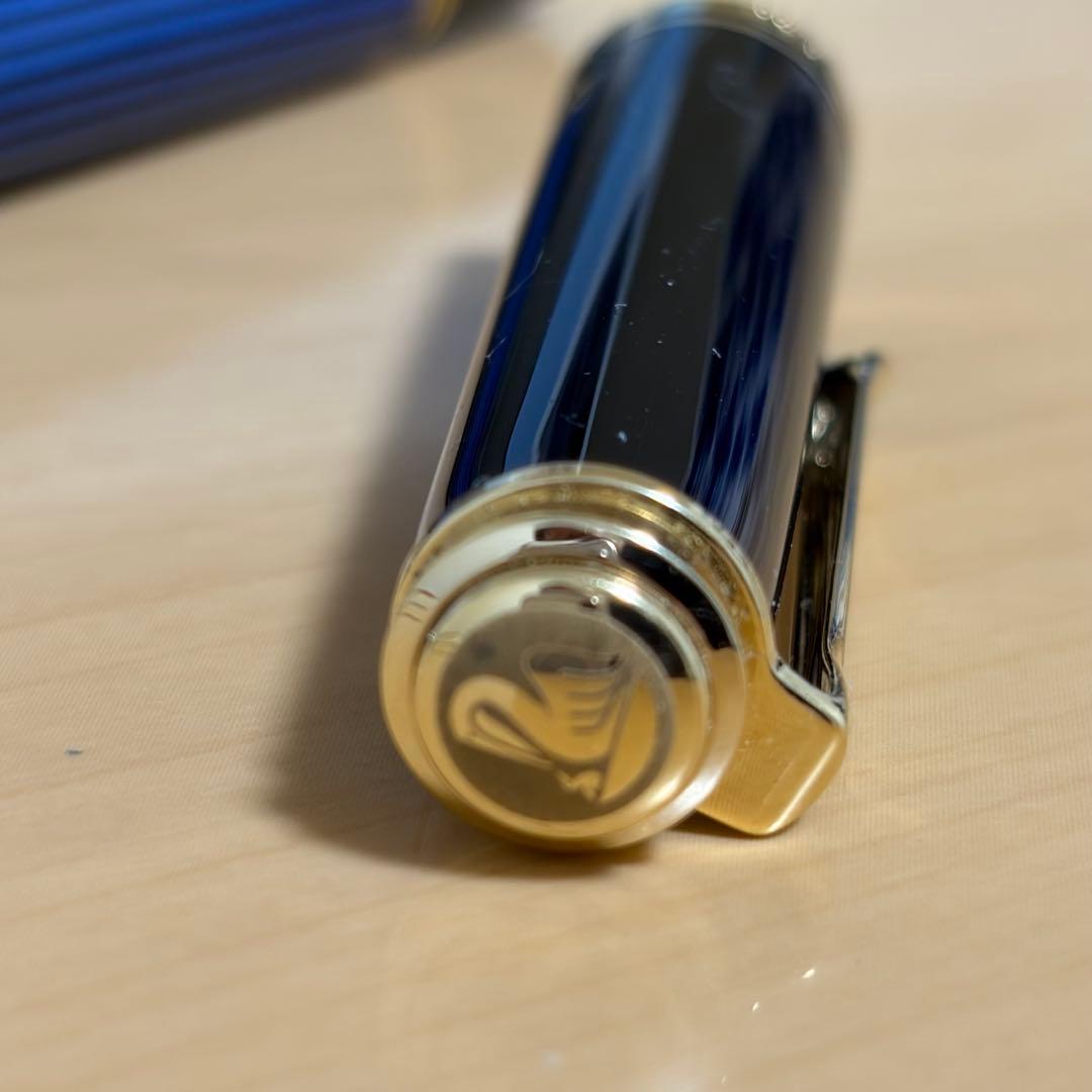 Pelikan ペリカン スーベレーン M600 14K EFニブ 万年筆 青縞