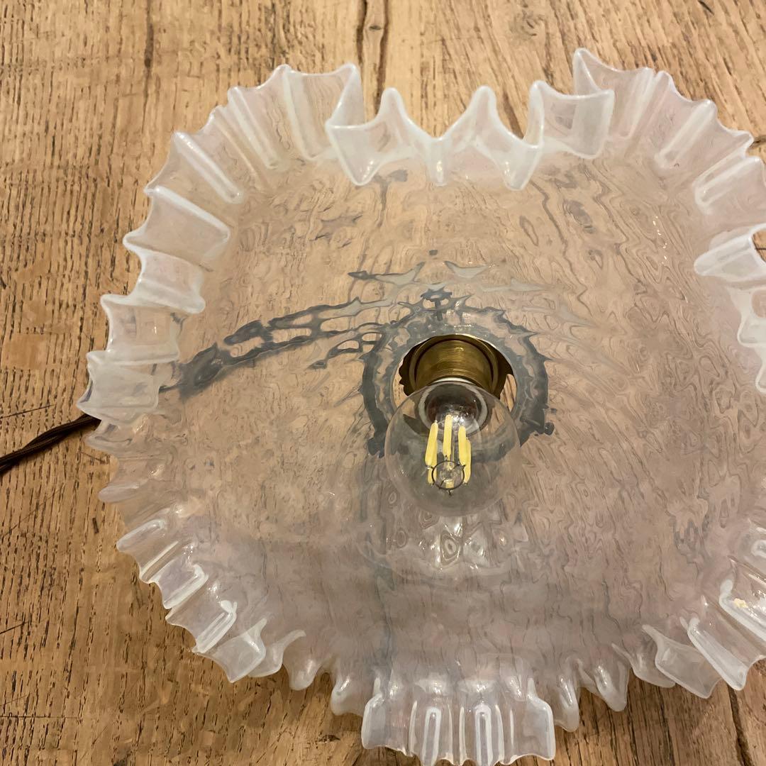 アンティーク　照明　オパールセント