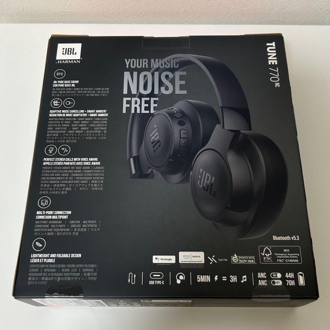 JBL tune 770NC ワイヤレスヘッドホン ブラック