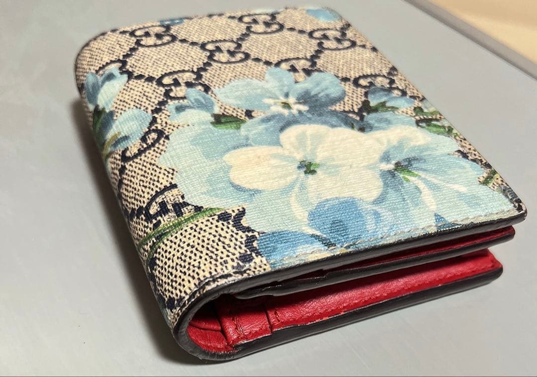 GUCCI グッチ 二つ折り財布 ブルームス フラワープリント