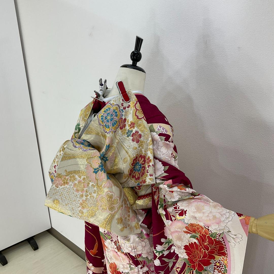 ししまる　正絹お振袖10点フルセット　お着付け小物セット　新品