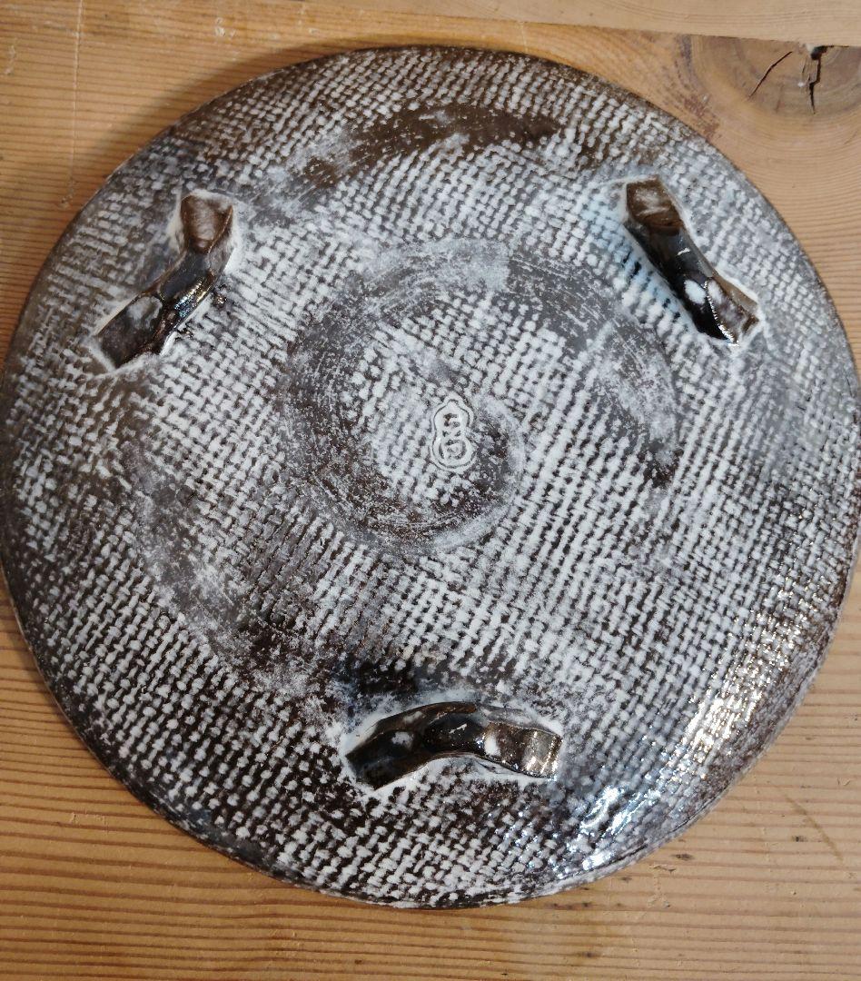 吉向窯 七世 吉向松月 飾皿　瓦皿　 共箱付 新品　未使用　美品