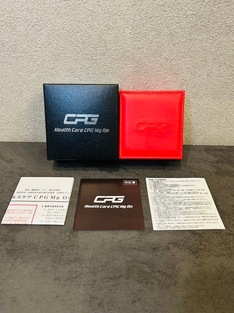 CPG 健康ケアアクセサリー 赤黒ビーズ