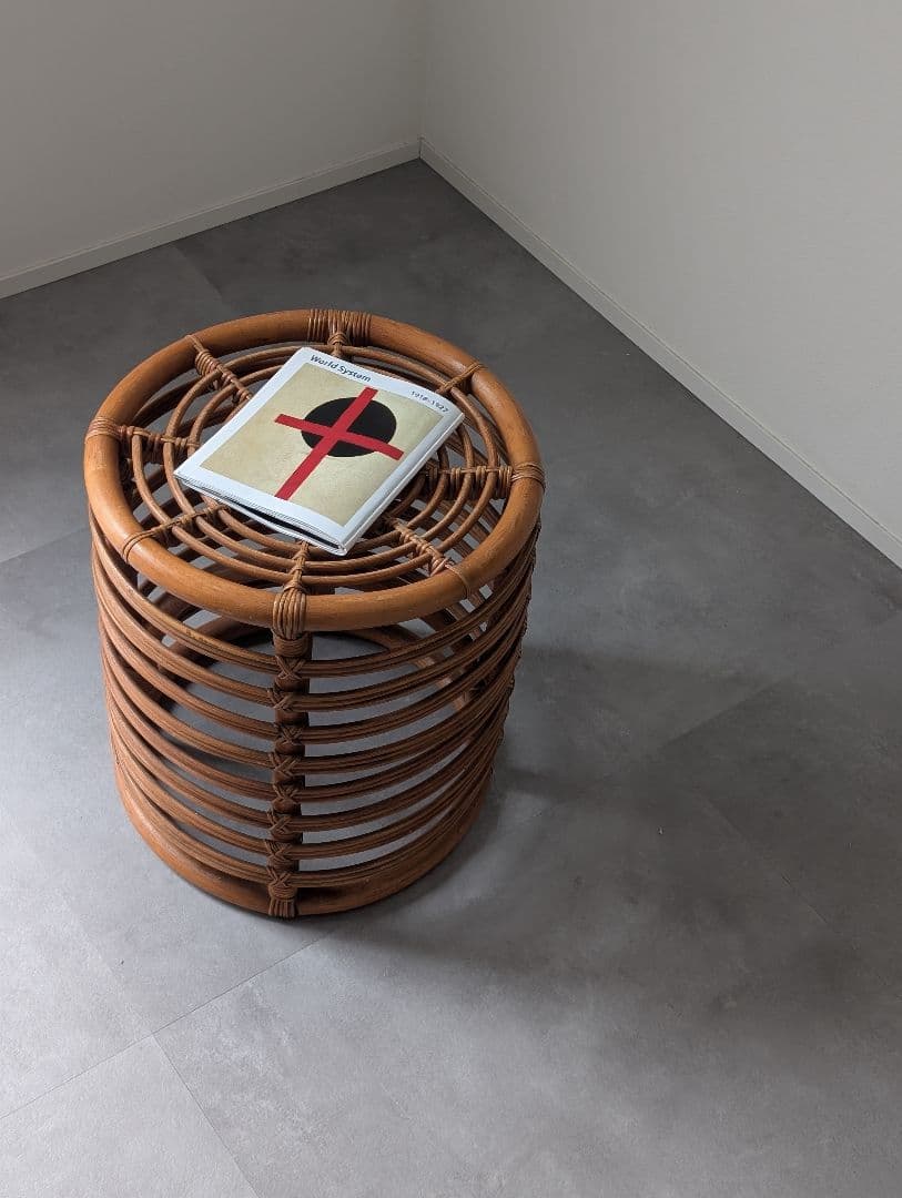 ヴィンテージ アイコニック ラタンスツール 籐 vintage アノニマス