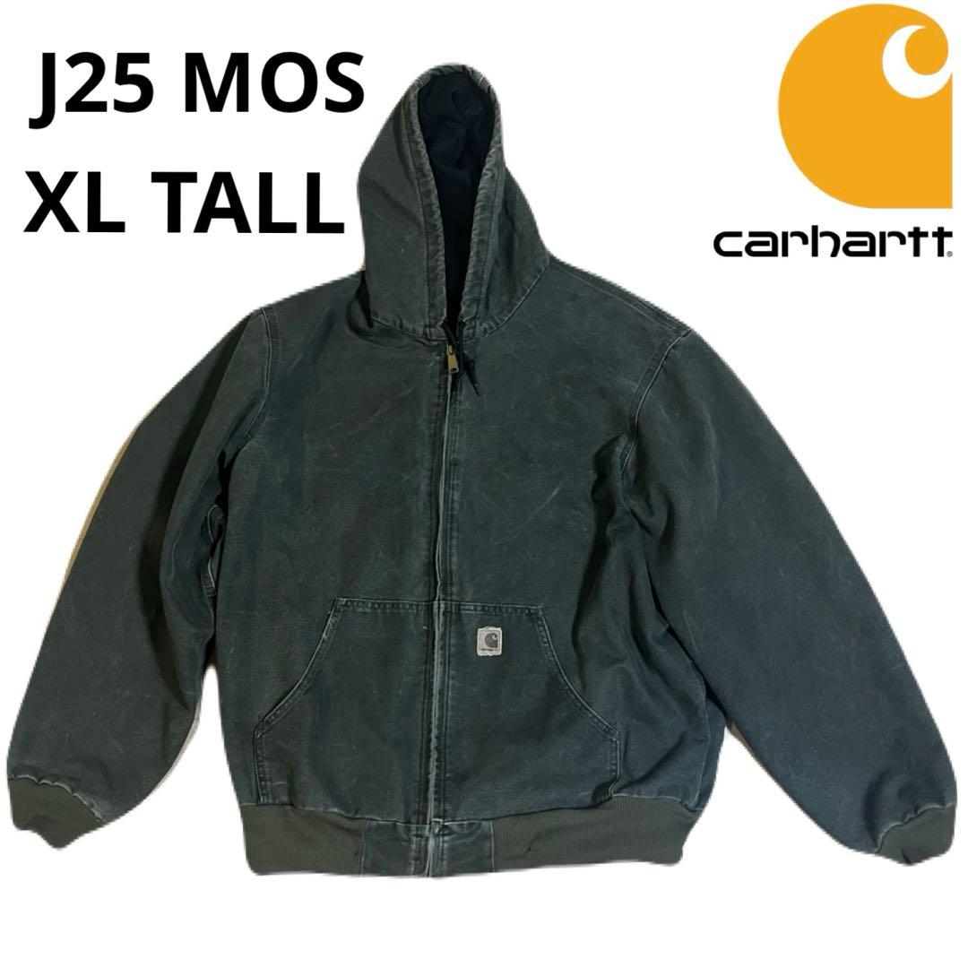 Carhartt アクティブジャケット J25 MOS 革パッチ モスグリーン